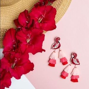 Stella & Dot Flamingo Earrings